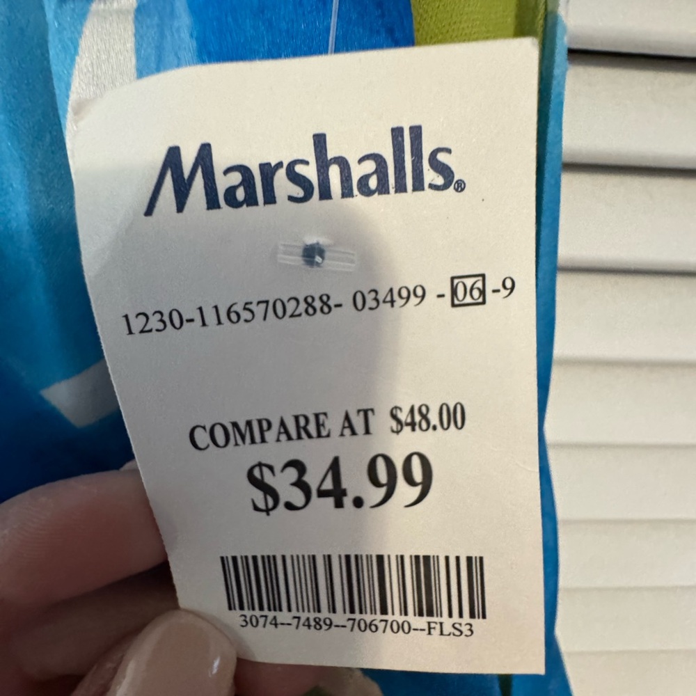 Nicole Miller Size Large Blue and Green Halter Neck Maxi Dress NWT - Picture 9 of 10